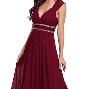 Ever-Pretty Womens V-Neck Sleeveless Dress size 14